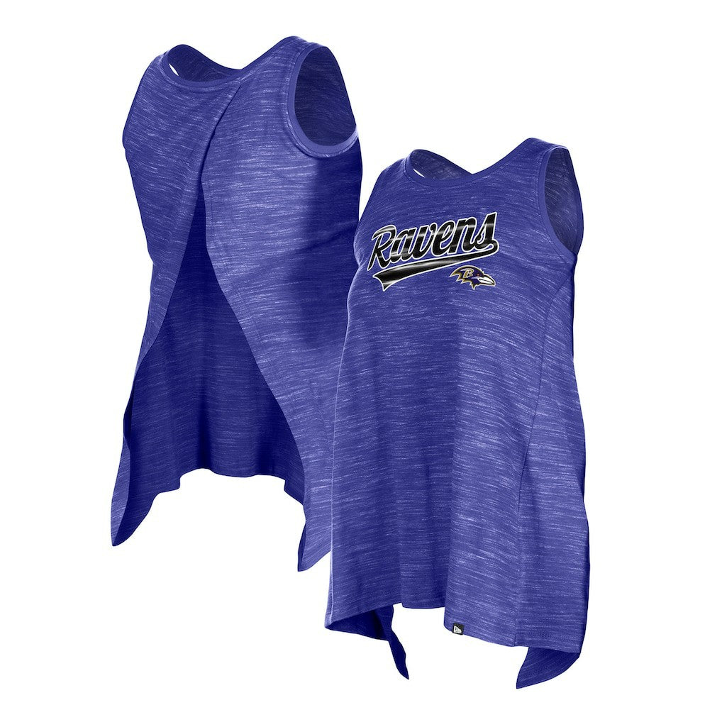 Baltimore Ravens New Era Women's Space Dye Active Tank Top Purple