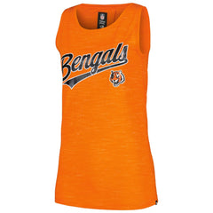 Cincinnati Bengals New Era Women's Space Dye Active Tank Top Orange