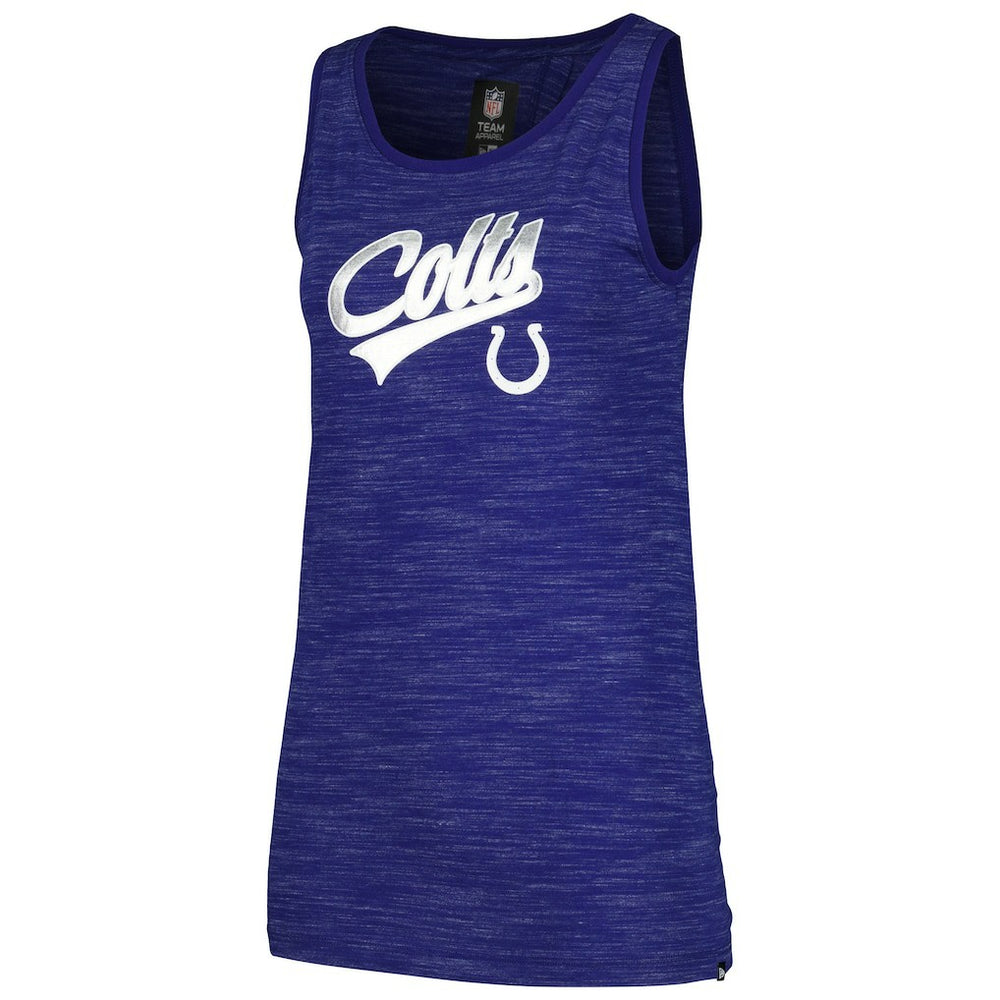 Indianapolis Colts New Era Women's Space Dye Active Tank Top Royal