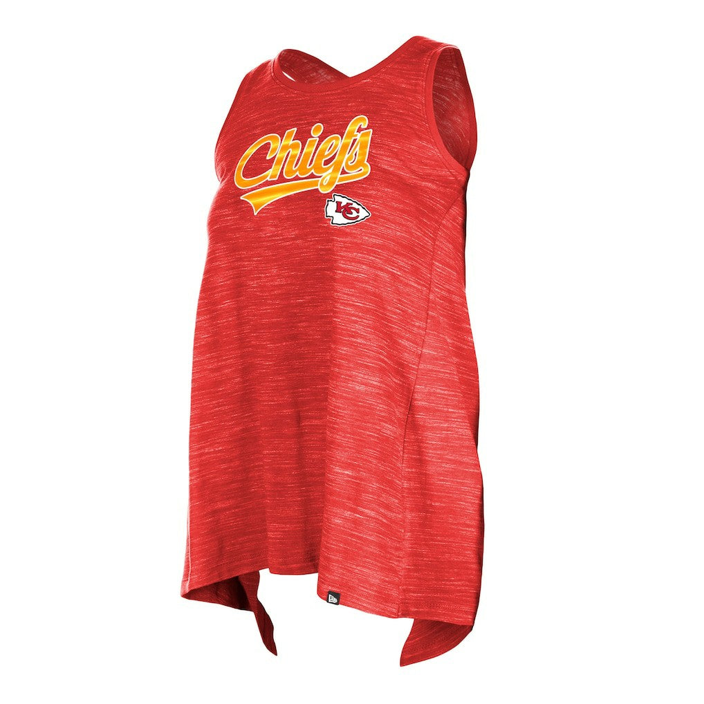 Kansas City Chiefs New Era Women's Space Dye Active Tank Top Red