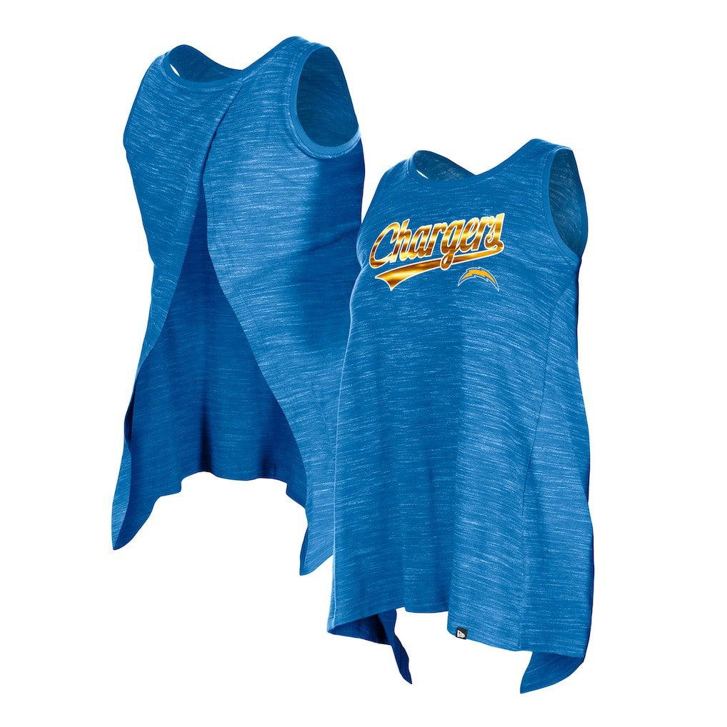 Los Angeles Chargers New Era Women's Space Dye Active Tank Top Powder Blue