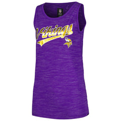 Minnesota Vikings New Era Women's Space Dye Active Tank Top Purple