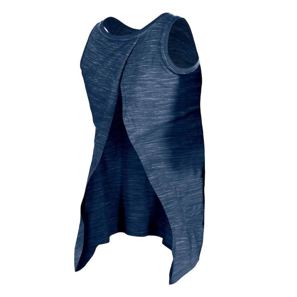 New England Patriots New Era Women's Space Dye Active Tank Top Navy