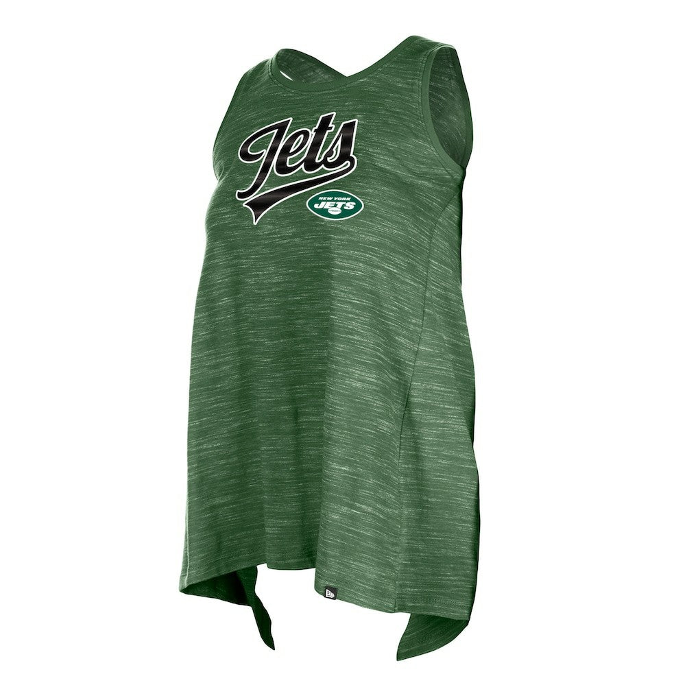 New York Jets New Era Women's Space Dye Active Tank Top Green