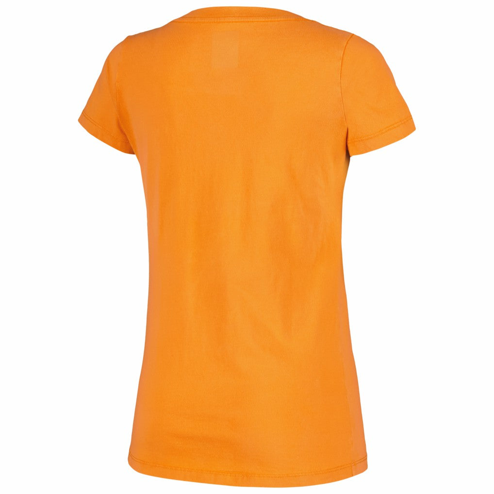 Cincinnati Bengals New Era Women's Enzyme Wash Low V-Neck T-Shirt Orange