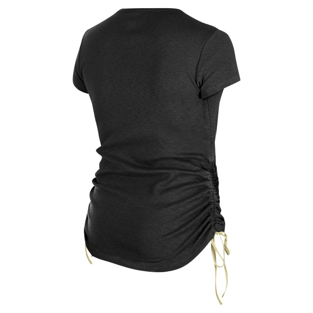 New Orleans Saints New Era Women's Ruched Side T-Shirt Black