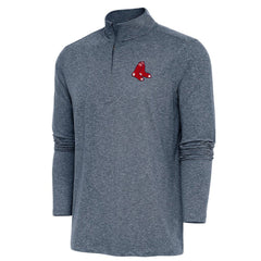 Boston Red Sox Antigua Hunk Quarter-Zip Pullover Top - Heather Navy - MLB Sale