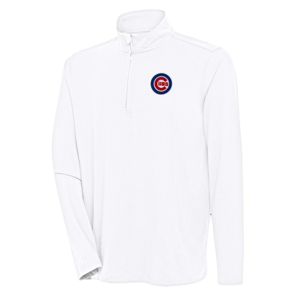 Chicago Cubs Antigua Hunk Quarter-Zip Pullover Top - White - MLB Sale