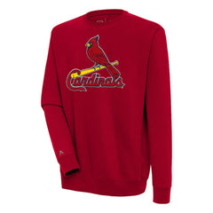 St. Louis Cardinals Antigua Victory Crewneck Chenille Pullover Sweatshirt - Red - MLB Online