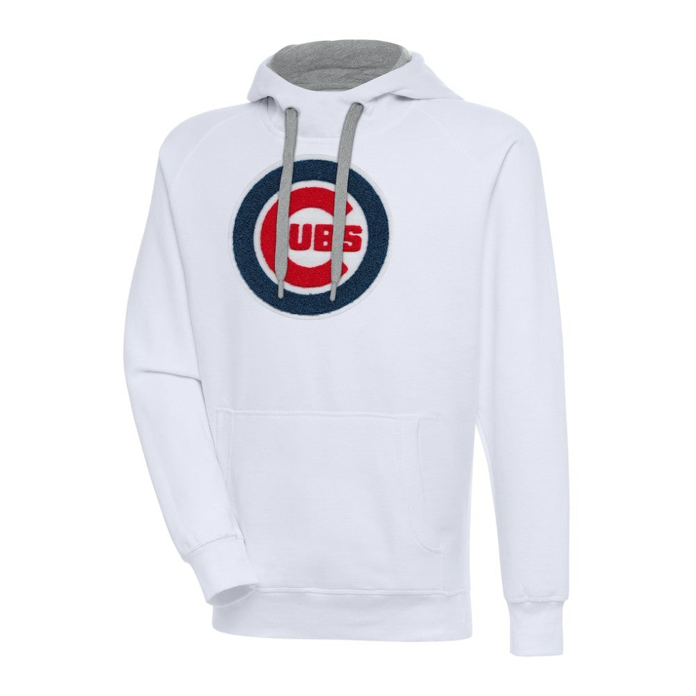 Chicago Cubs Antigua Victory Chenille Pullover Hoodie - White - MLB on Sale