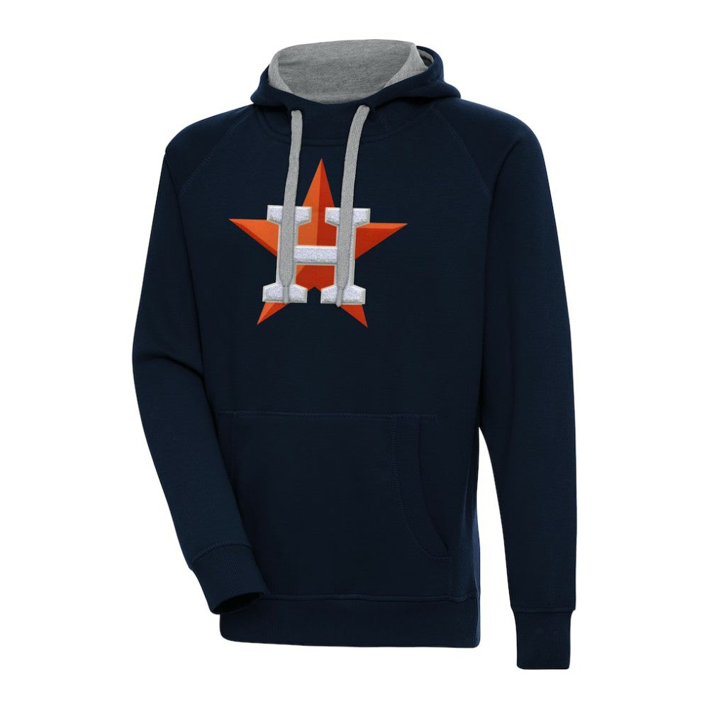 Houston Astros Antigua Victory Chenille Pullover Hoodie - Navy - MLB Discount