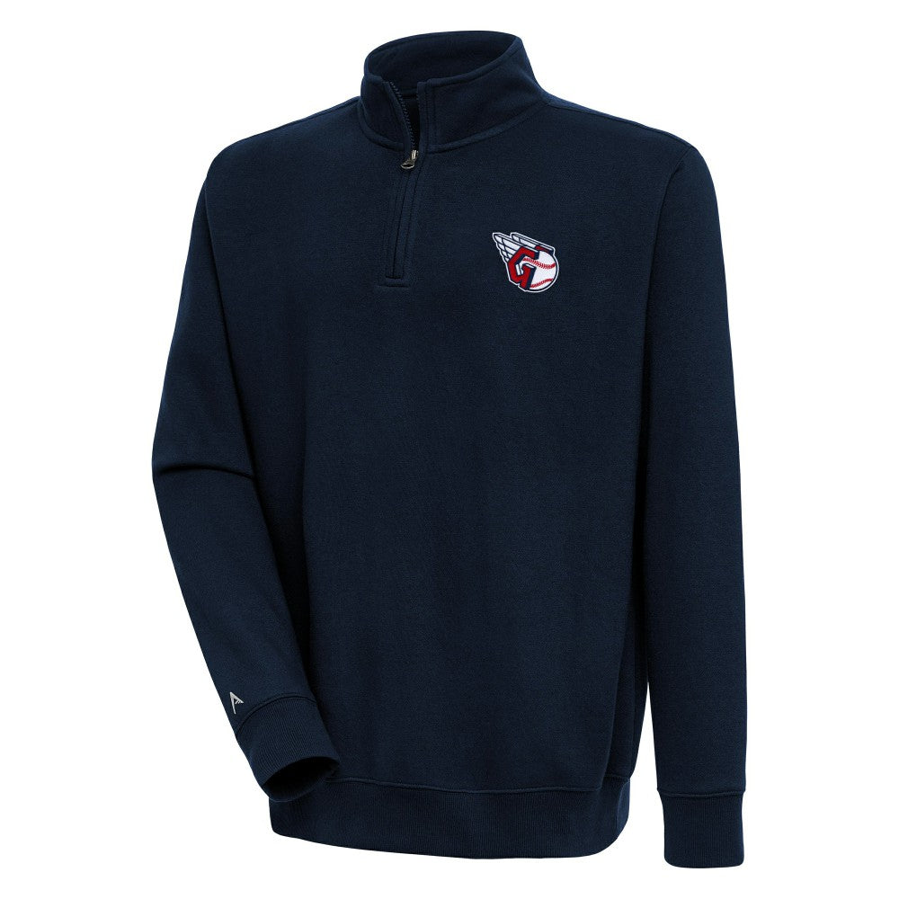 Cleveland Guardians Antigua Victory Quarter-Zip Pullover Top - Navy - MLB Online