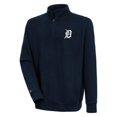 Detroit Tigers Antigua Victory Quarter-Zip Pullover Top - Navy - MLB on Sale