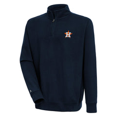 Houston Astros Antigua Victory Quarter-Zip Pullover Top - Navy - MLB on Sale