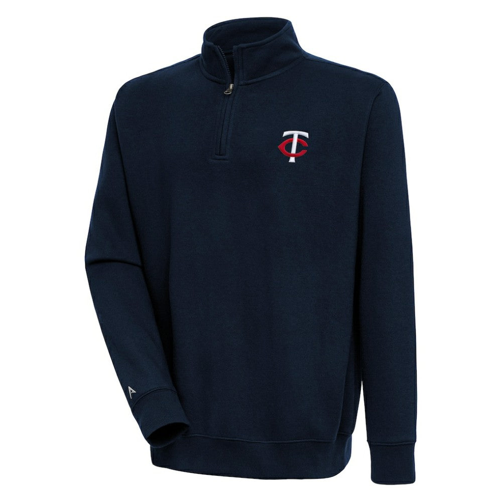 Minnesota Twins Antigua Victory Quarter-Zip Pullover Top - Navy - MLB Sale