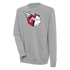 Cleveland Guardians Antigua Victory Pullover Sweatshirt - Heather Gray - MLB Discount