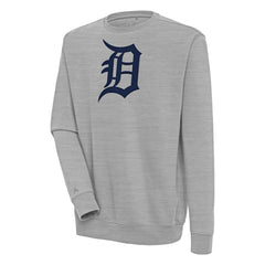 Detroit Tigers Antigua Victory Pullover Sweatshirt - Heather Gray - MLB Discount