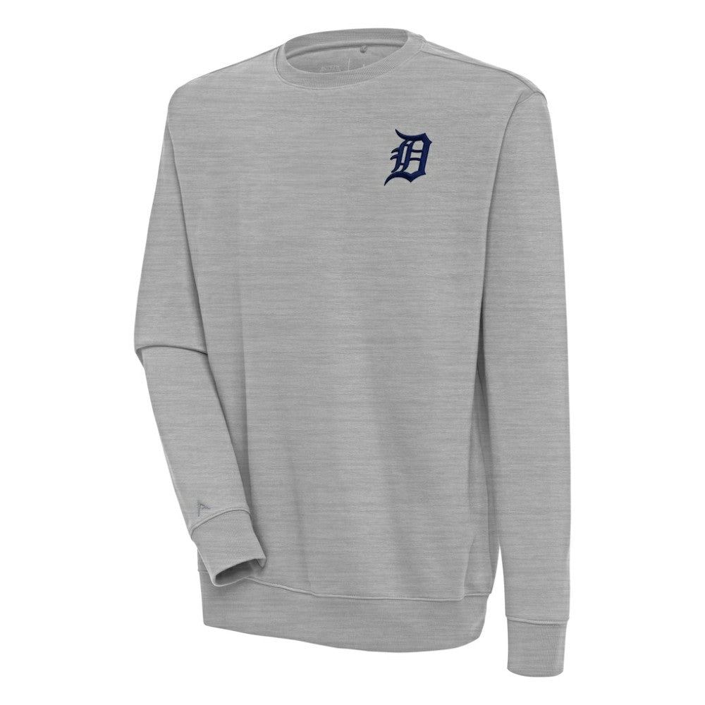 Detroit Tigers Antigua Victory Pullover Sweatshirt - Heather Gray - MLB Discount