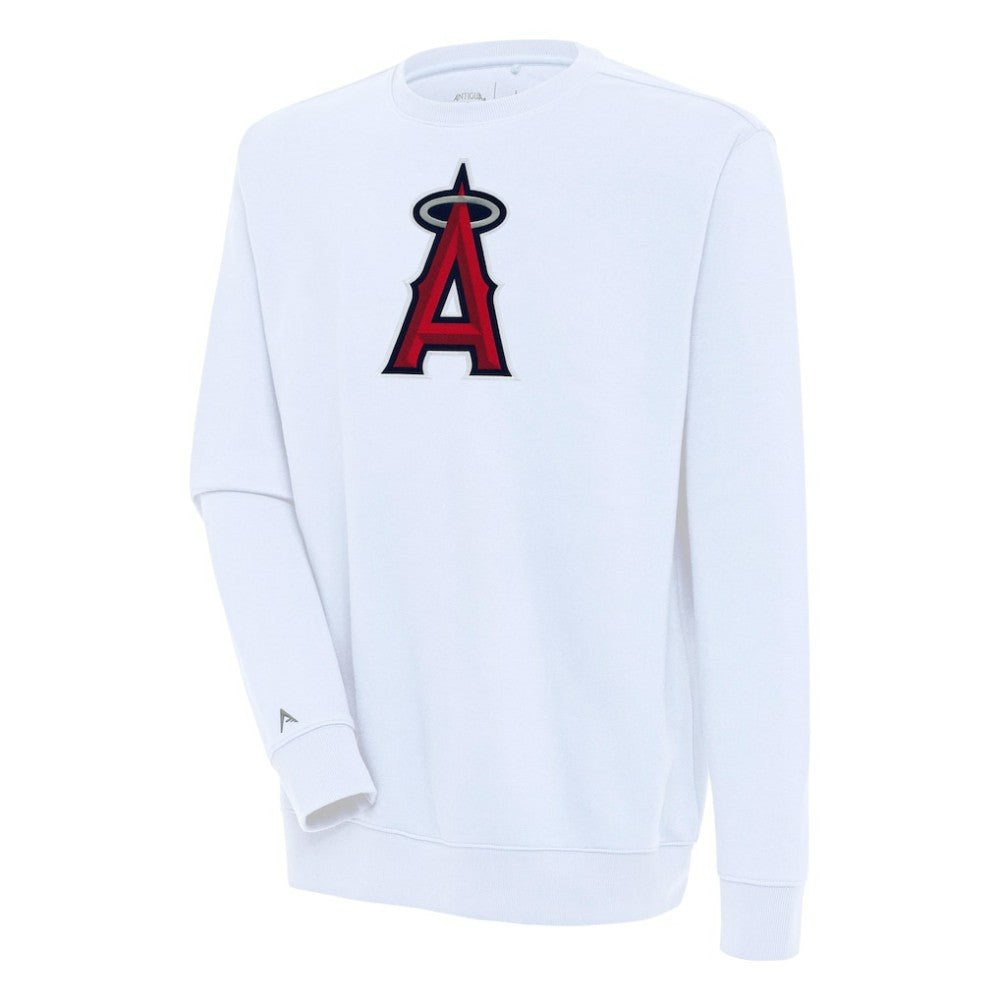 Los Angeles Angels Antigua Victory Pullover Sweatshirt - White - MLB Discount