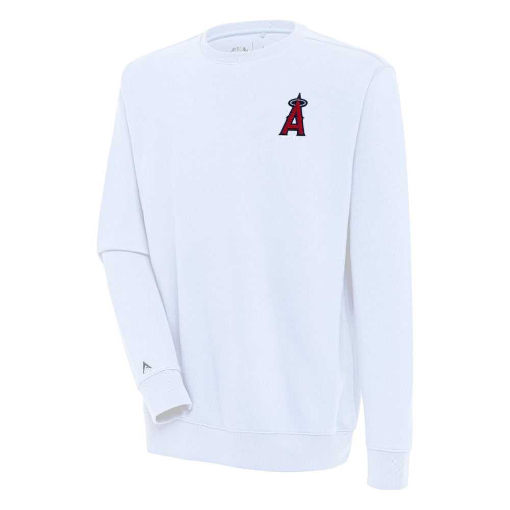 Los Angeles Angels Antigua Victory Pullover Sweatshirt - White - MLB on Sale