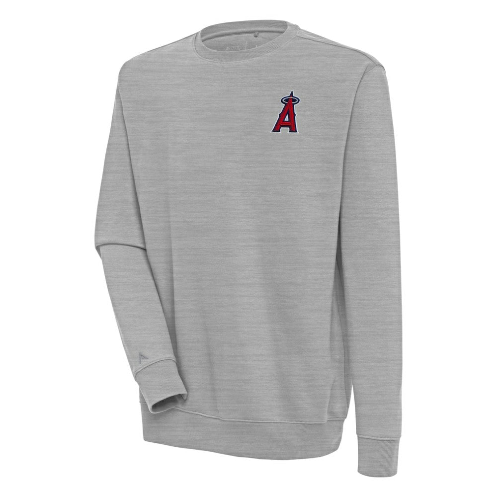 Los Angeles Angels Antigua Victory Pullover Sweatshirt - Heather Gray - MLB on Sale