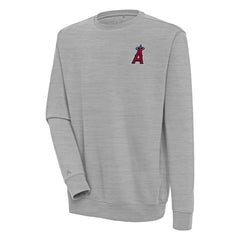 Los Angeles Angels Antigua Victory Pullover Sweatshirt - Heather Gray - MLB on Sale