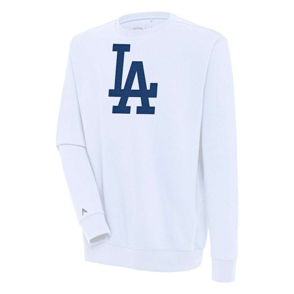 Los Angeles Dodgers Antigua Victory Pullover Sweatshirt - White - MLB Lifestyle