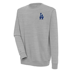 Los Angeles Dodgers Antigua Victory Pullover Sweatshirt - Heather Gray - MLB Discount