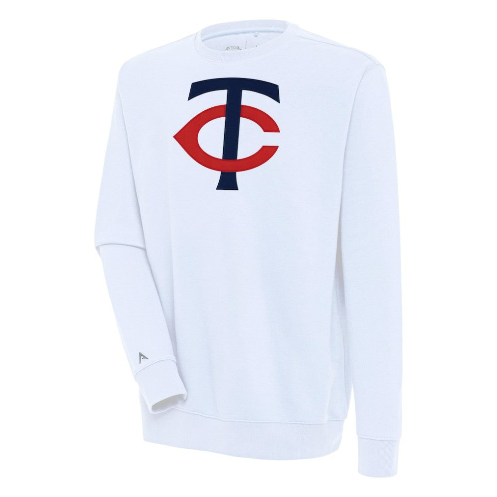 Minnesota Twins Antigua Victory Pullover Sweatshirt - White - MLB Lifestyle