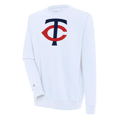 Minnesota Twins Antigua Victory Pullover Sweatshirt - White - MLB Lifestyle