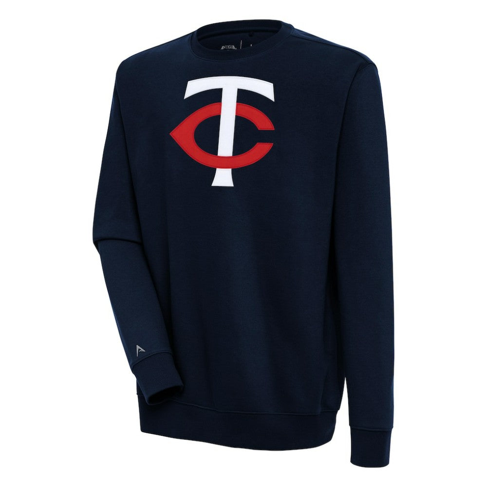 Minnesota Twins Antigua Victory Pullover Sweatshirt - Navy - MLB Discount