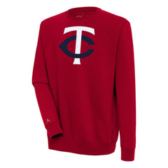 Minnesota Twins Antigua Victory Pullover Sweatshirt - Red - MLB Lifestyle
