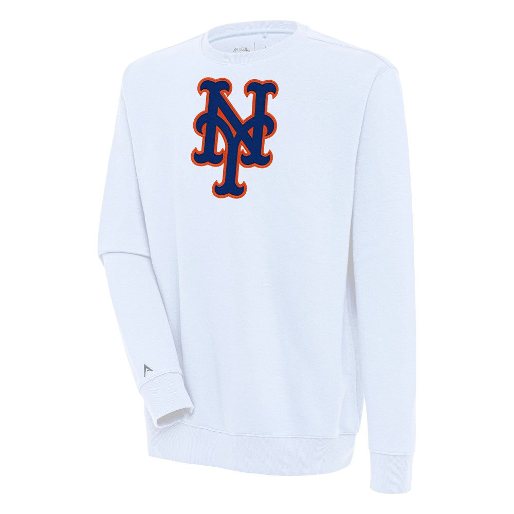 New York Mets Antigua Victory Pullover Sweatshirt - White - MLB on Sale
