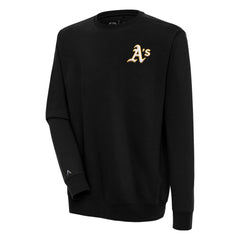 Athletics Antigua Victory Pullover Sweatshirt - Black - MLB Discount