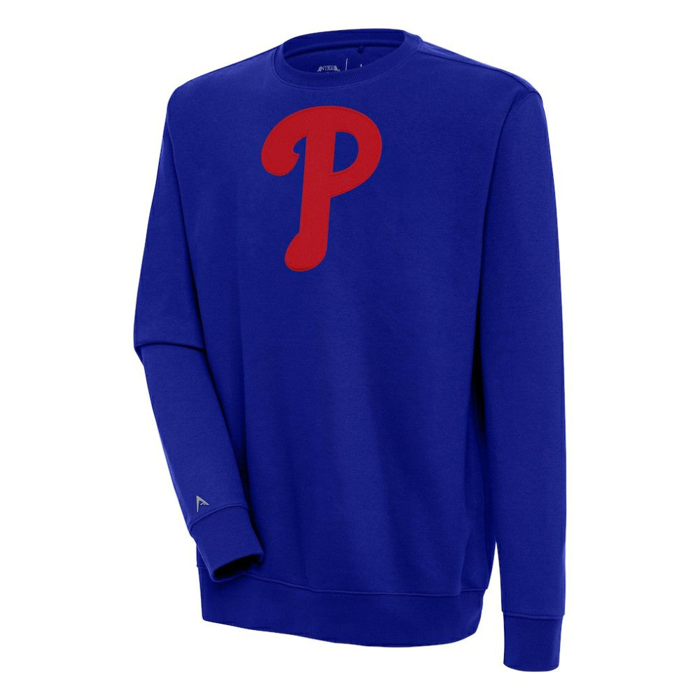 Philadelphia Phillies Antigua Victory Pullover Sweatshirt - Royal - MLB Discount