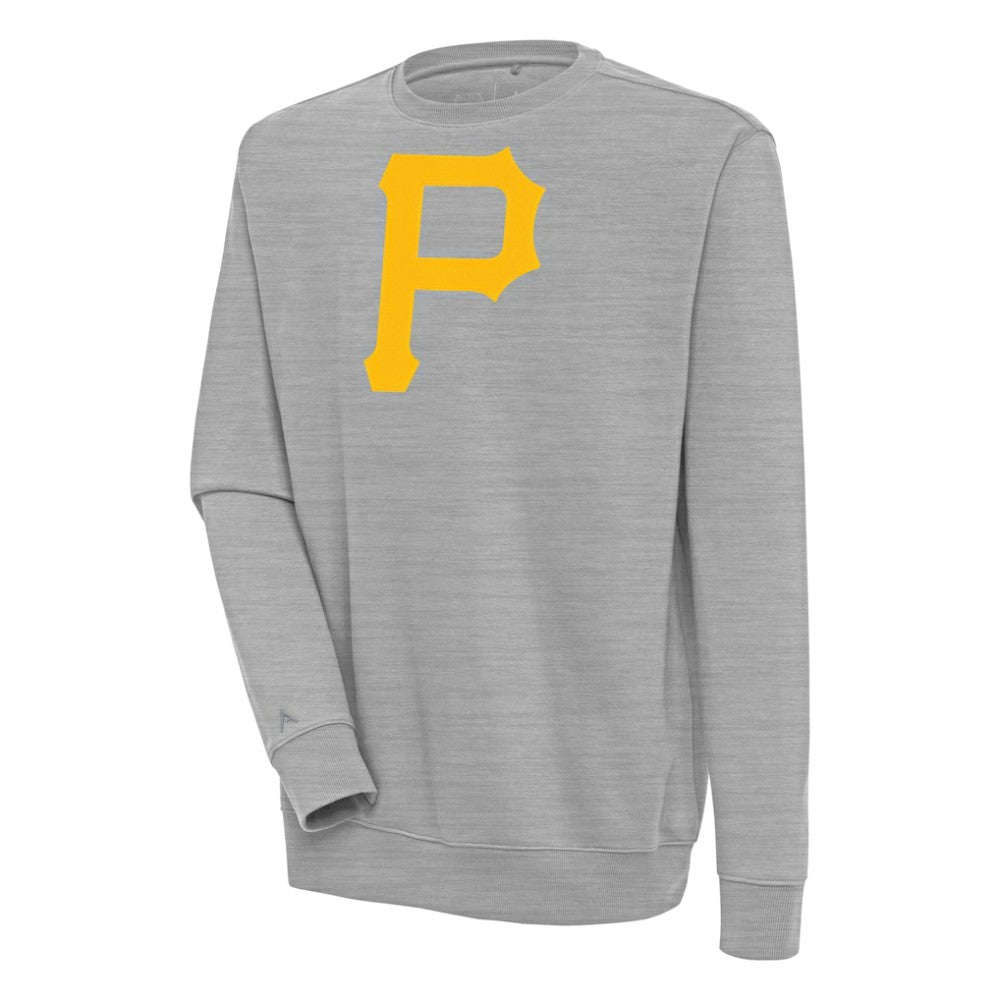 Pittsburgh Pirates Antigua Victory Pullover Sweatshirt - Heather Gray - MLB on Sale