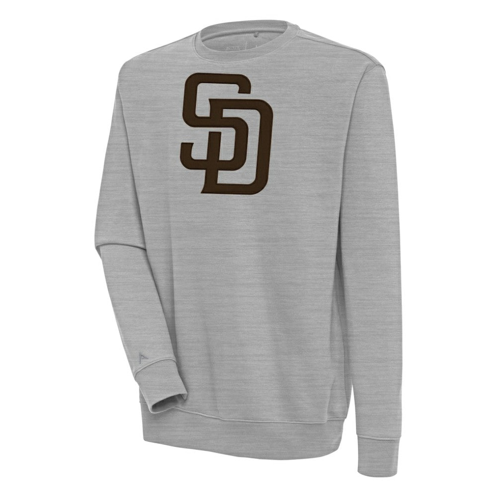 San Diego Padres Antigua Victory Pullover Sweatshirt - Heather Gray - MLB on Sale