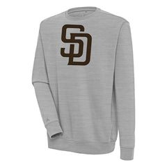 San Diego Padres Antigua Victory Pullover Sweatshirt - Heather Gray - MLB on Sale