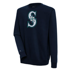 Seattle Mariners Antigua Victory Pullover Sweatshirt - Navy - MLB Online