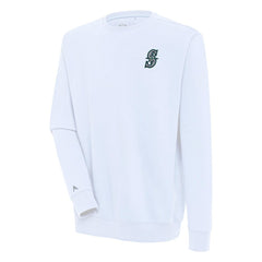 Seattle Mariners Antigua Victory Pullover Sweatshirt - White - MLB Online