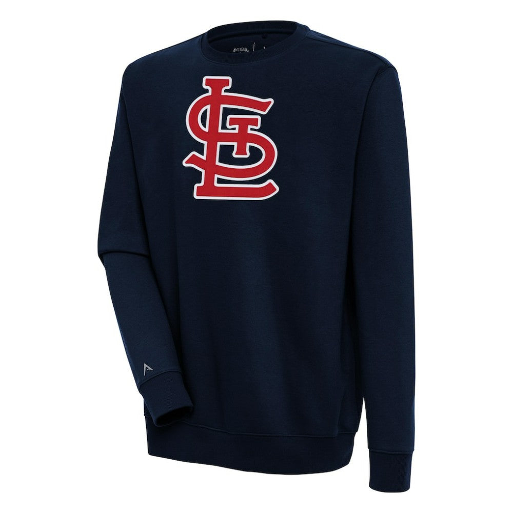 St. Louis Cardinals Antigua Victory Pullover Sweatshirt - Navy - MLB Lifestyle