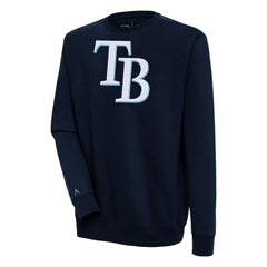 Tampa Bay Rays Antigua Victory Pullover Sweatshirt - Navy - MLB Sale
