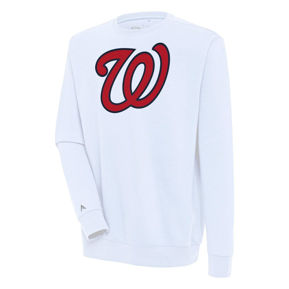 Washington Nationals Antigua Victory Pullover Sweatshirt - White - MLB Lifestyle
