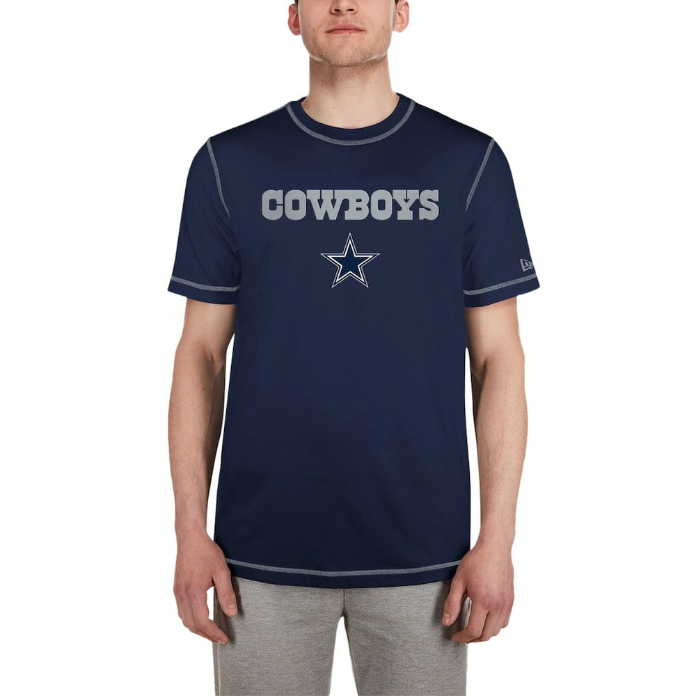 Dallas Cowboys New Era Third Down Puff Print T-Shirt Navy