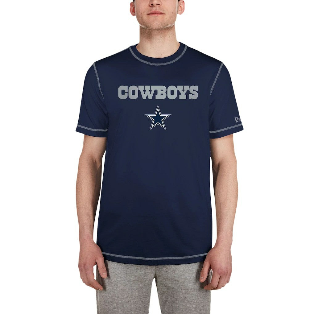 Dallas Cowboys New Era Third Down Puff Print T-Shirt Navy