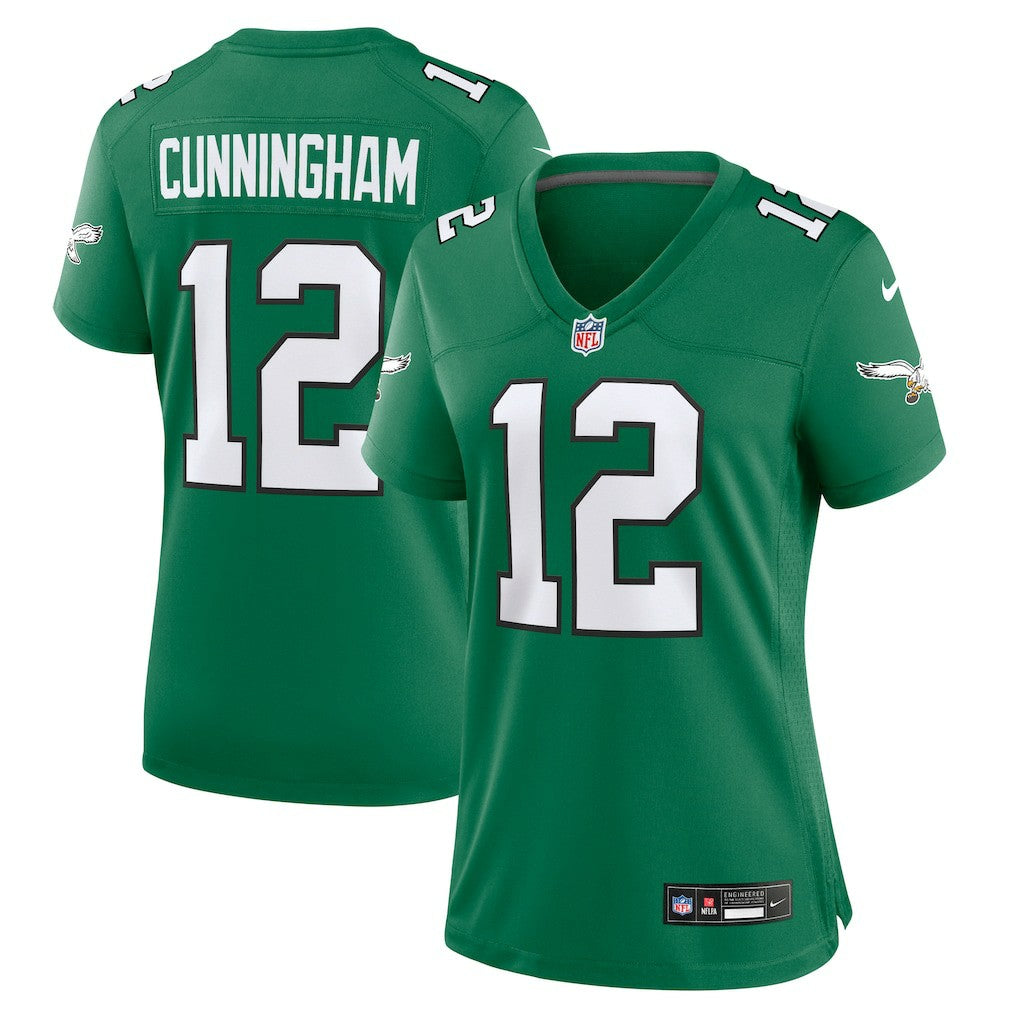 Nike Randall Cunningham Philadelphia Eagles Women's Alternate Game Jersey Kelly Green