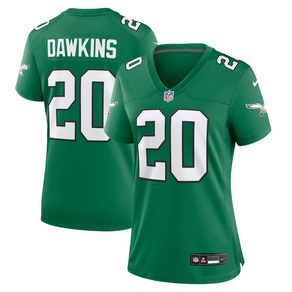 Nike Brian Dawkins Philadelphia Eagles Women's Alternate Game Jersey Kelly Green