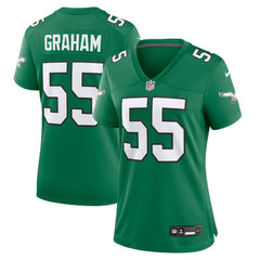 Nike Brandon Graham Philadelphia Eagles Women's Alternate Game Jersey Kelly Green