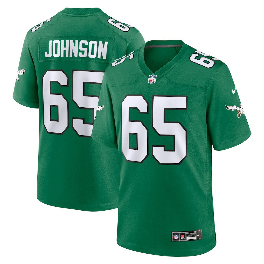 Nike Lane Johnson Philadelphia Eagles Alternate Game Jersey Kelly Green