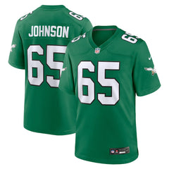 Nike Lane Johnson Philadelphia Eagles Alternate Game Jersey Kelly Green